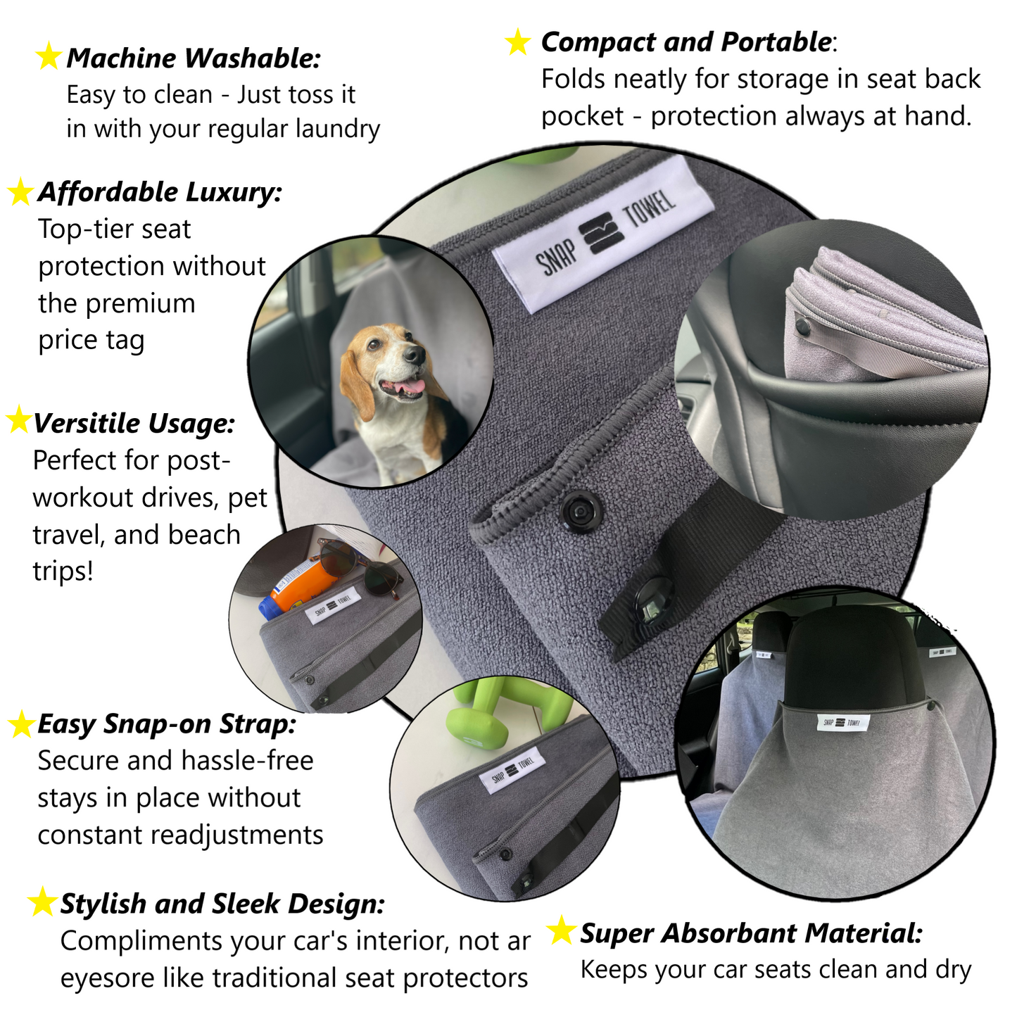 Features of Snap Towel along with benefits of use